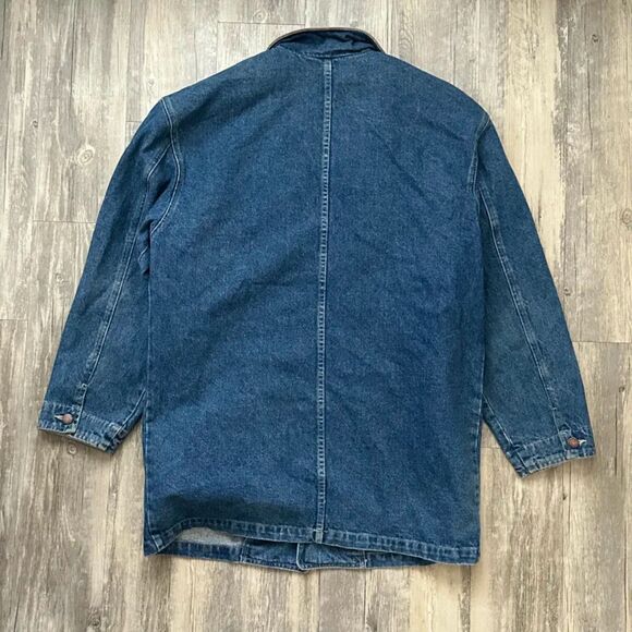 Vintage Pendleton Denim Chore Barn Coat Jacket Flannel Lined Western Size M - Picture 5 of 5